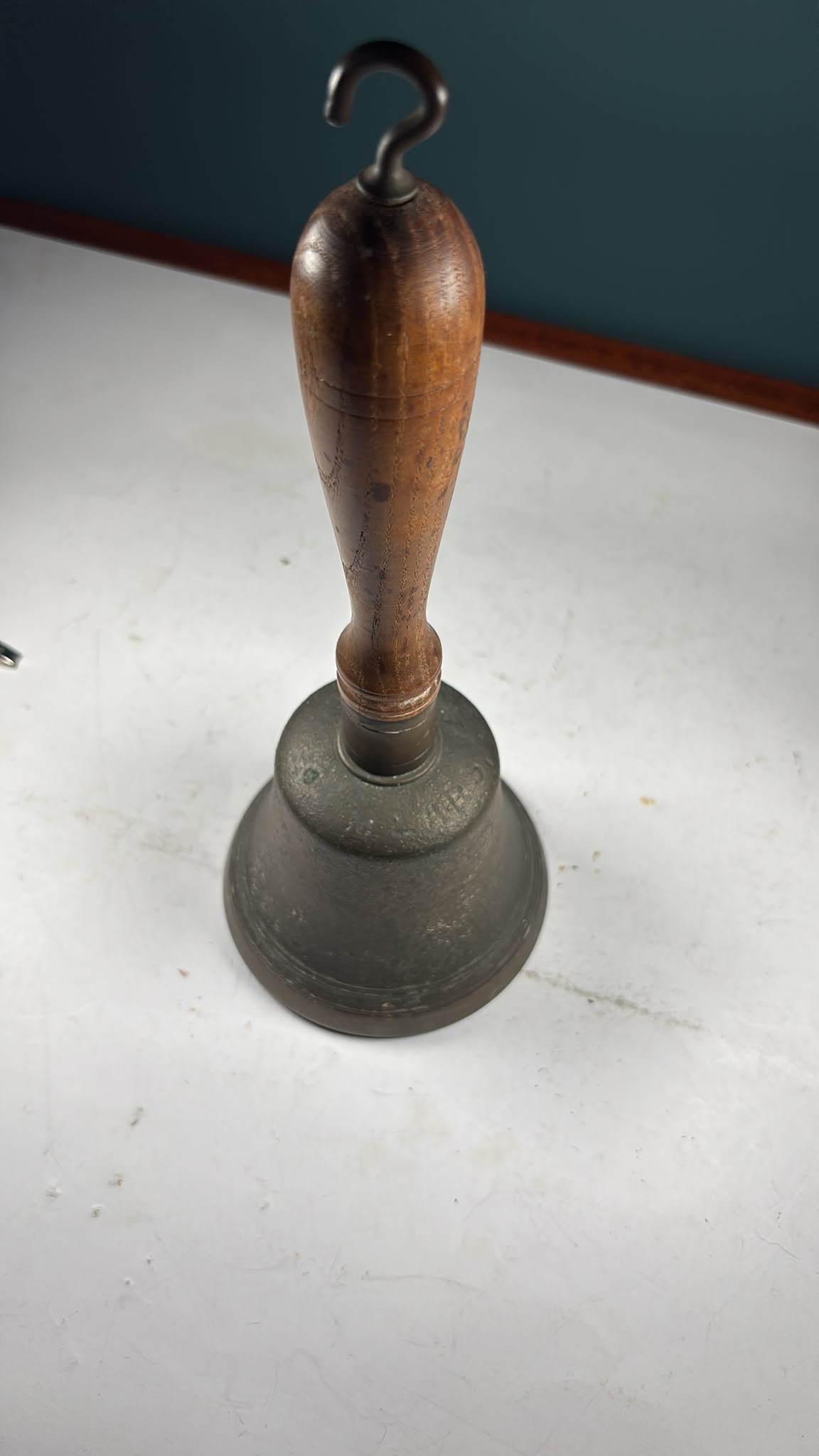 Image of Substantial bronze Victorian“school” bell