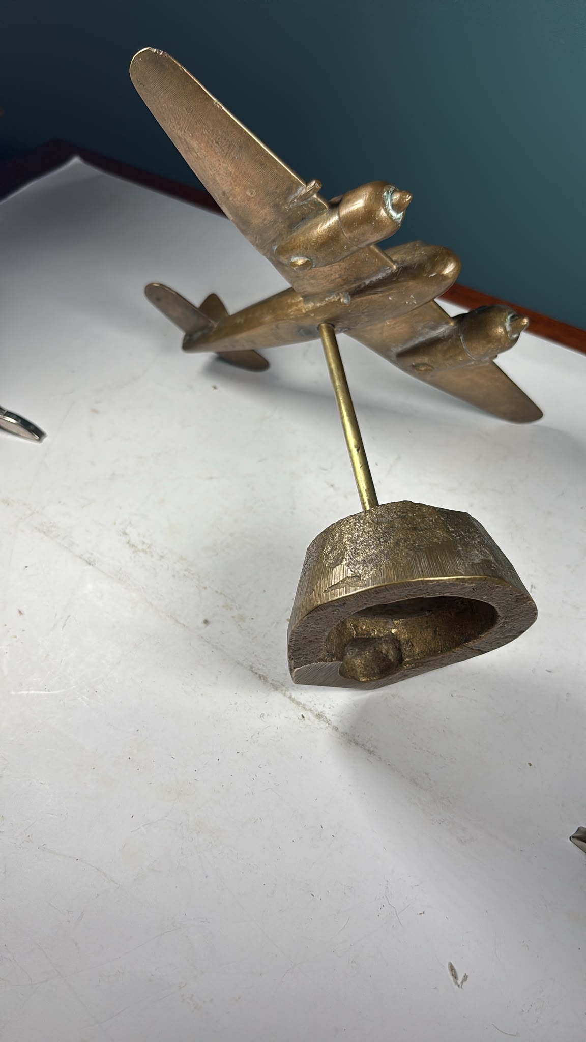 Image of Bristol Blenheim Mk1 light bomber made from solid brass