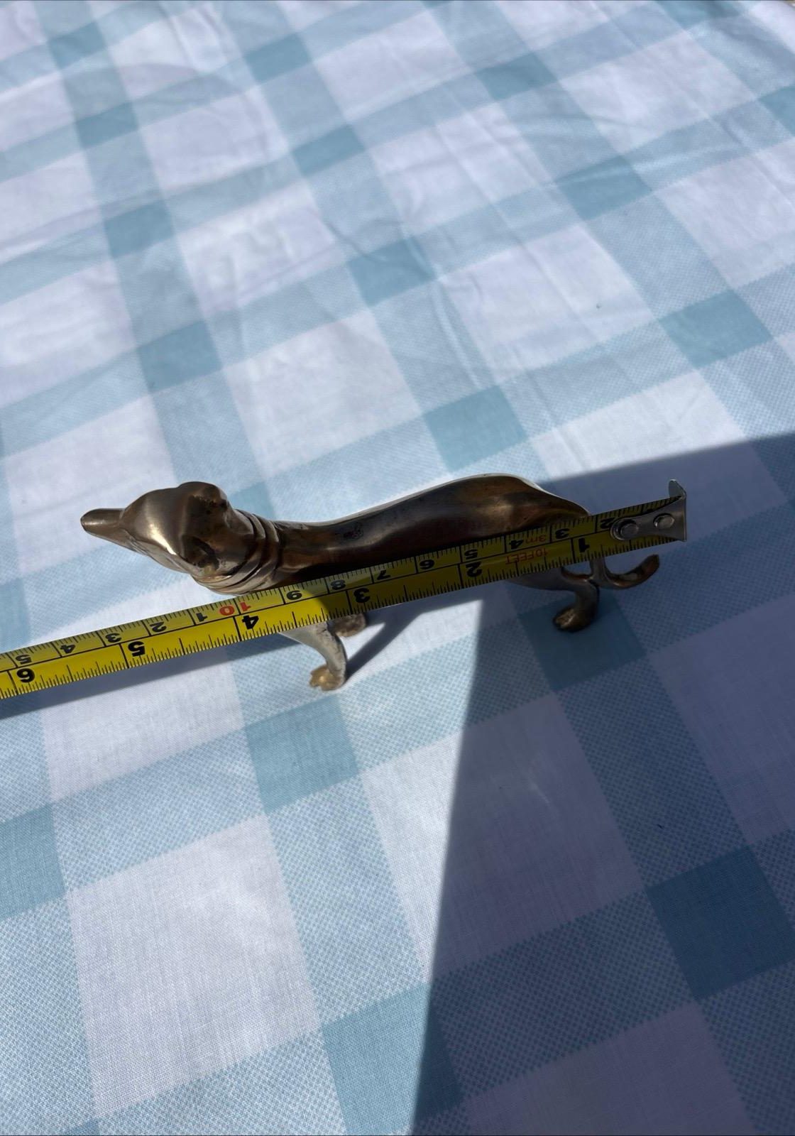 Image of Vintage Brass Model Of A Greyhound