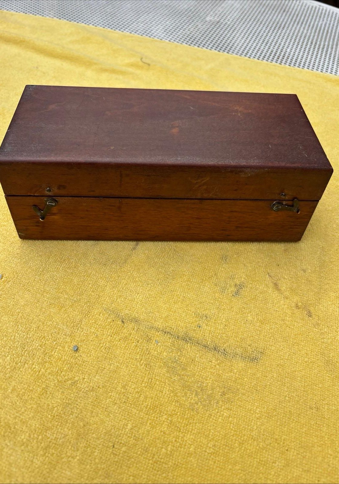 Image of 19th Century Set Of Brass Apothecary’s Weights In A Wooden Box