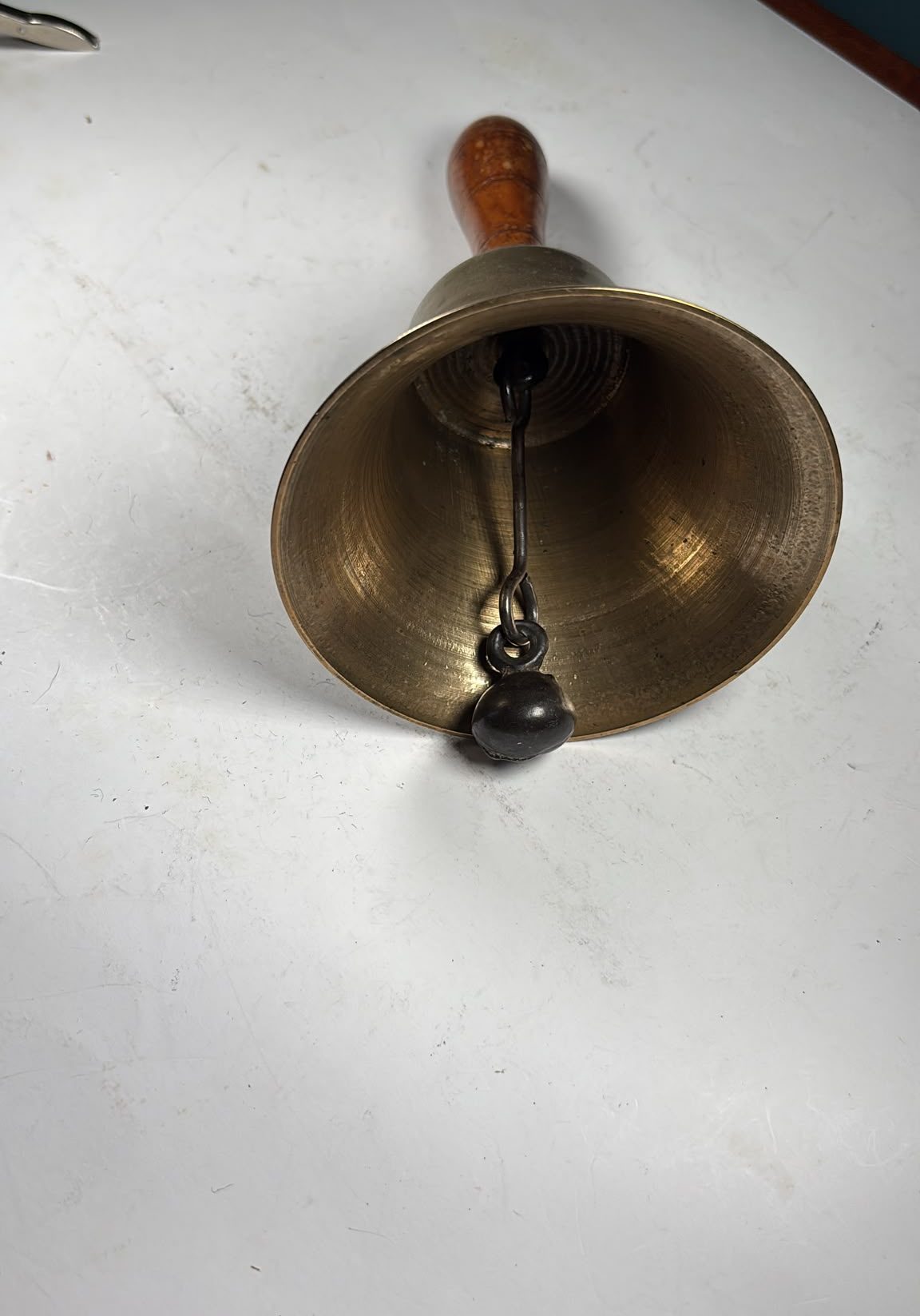 Image of Brass bell with clanger