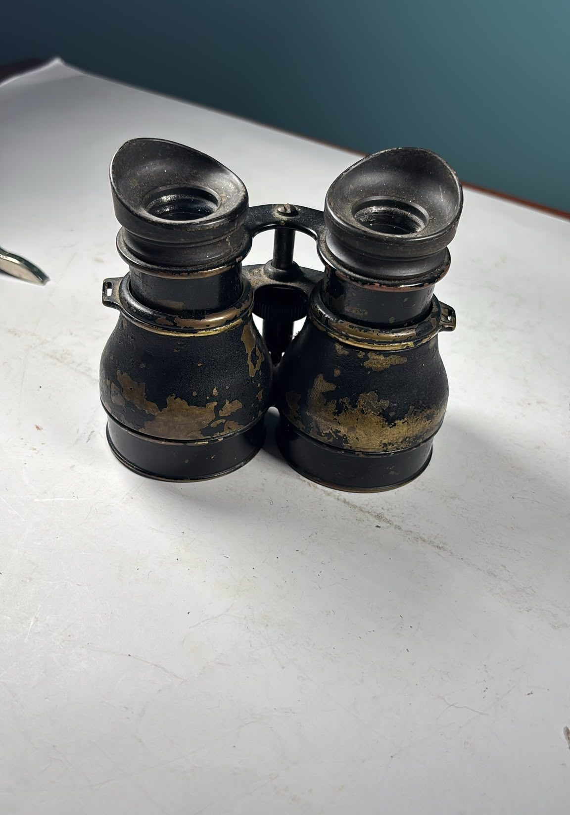 Image of Vintage, Heavy brass field glasses from approximately 1940