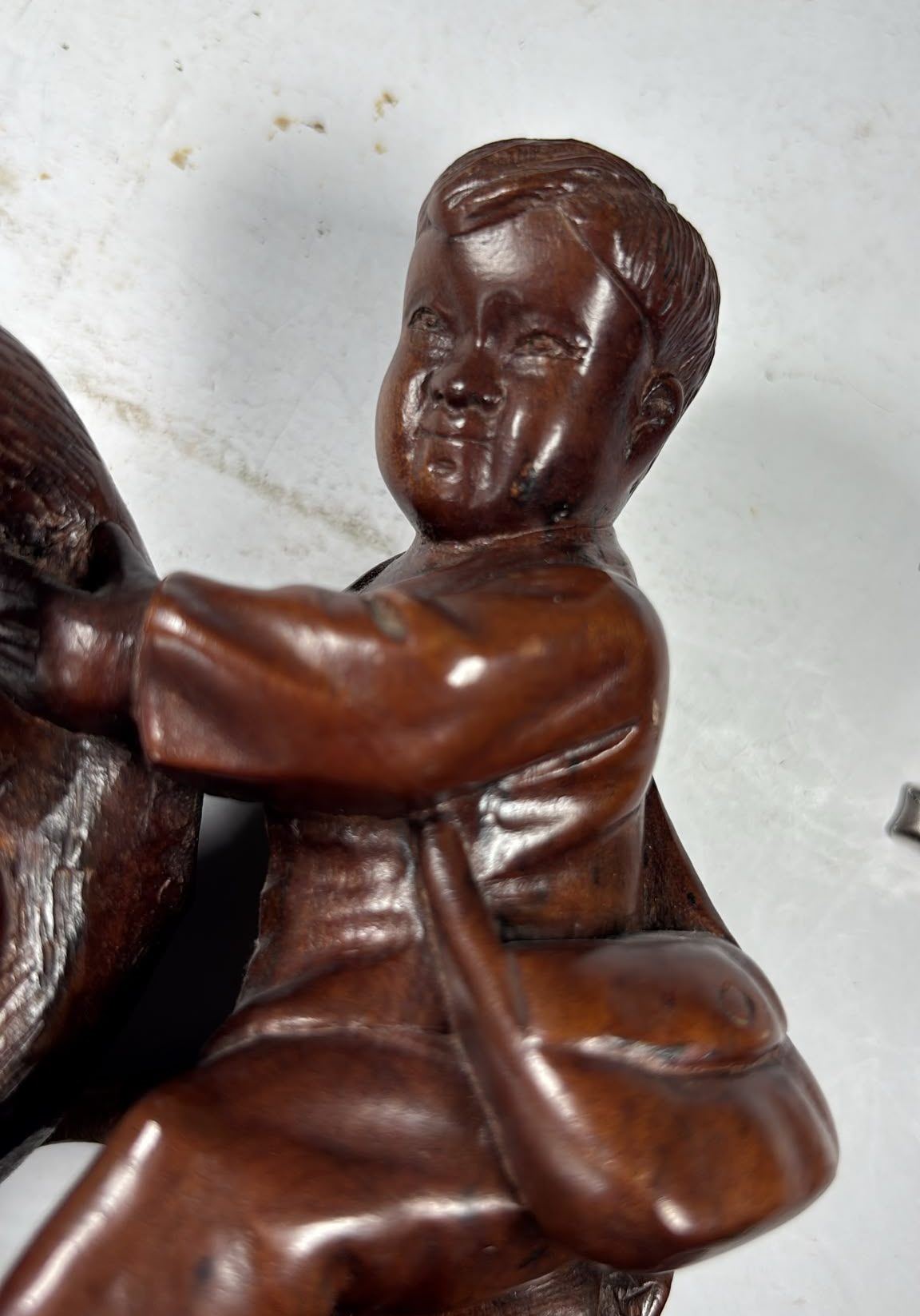 Image of Japanese carved hardwood from approximately 1900