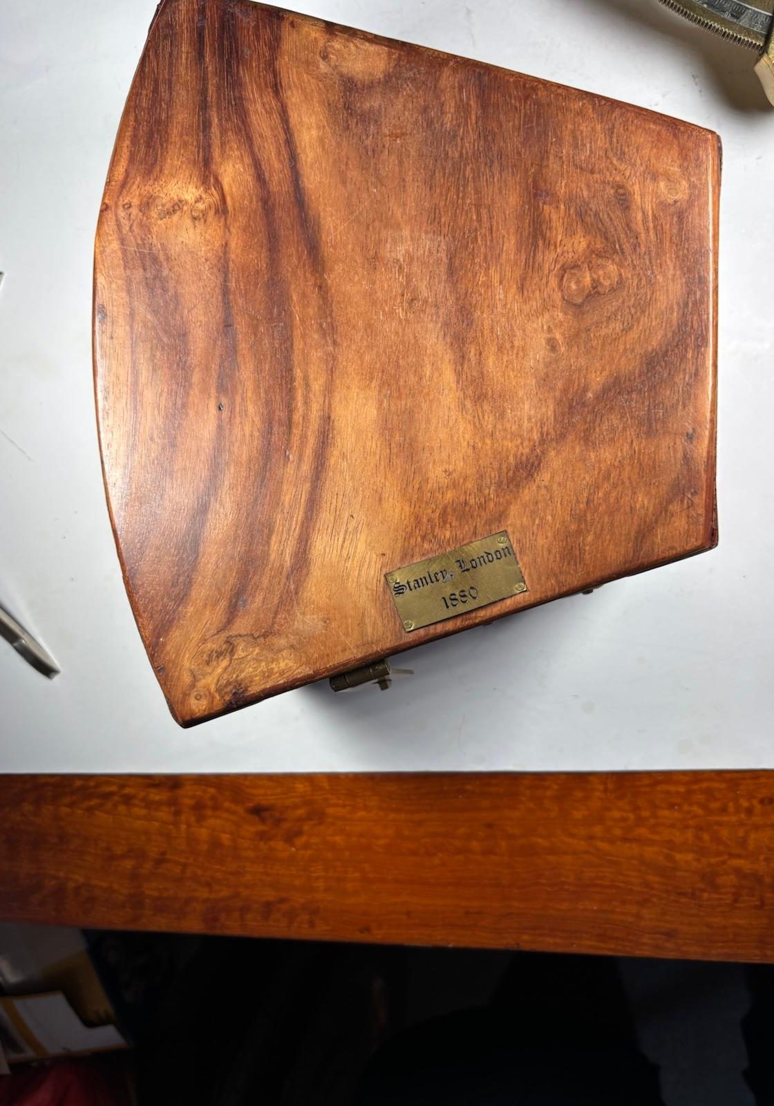 Image of Reproduction sextant in wooden case
