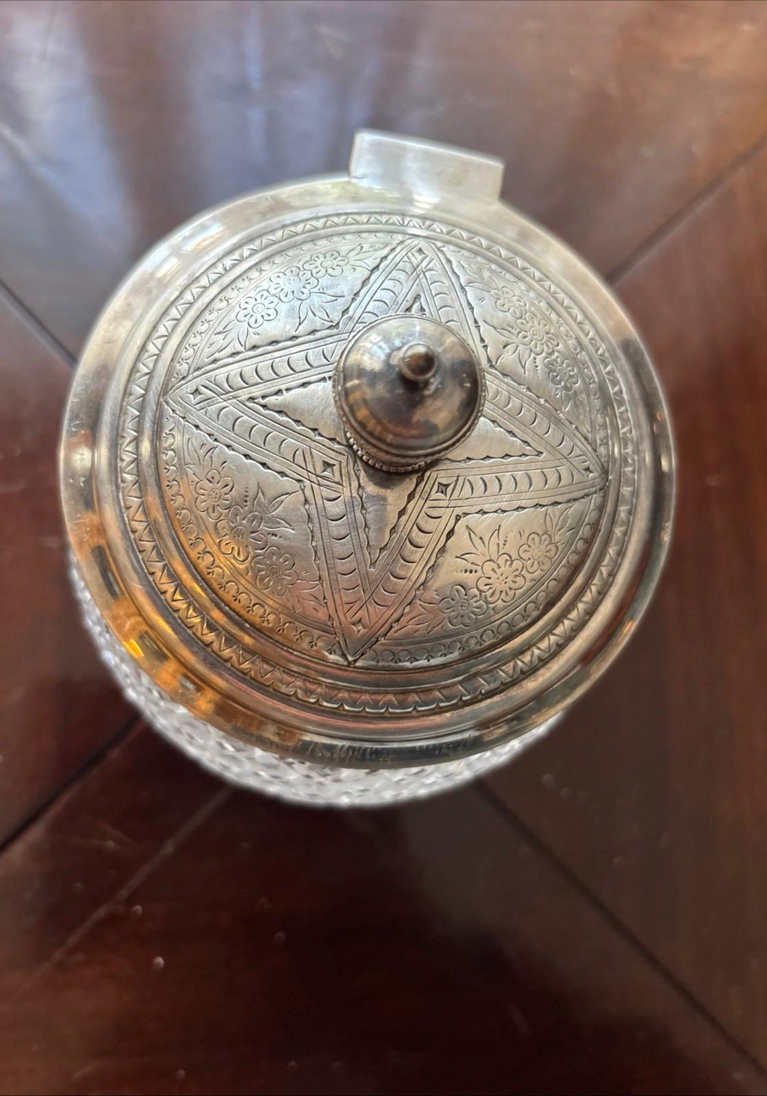 Image of Silver Plate Mounted Biscuit Barrel