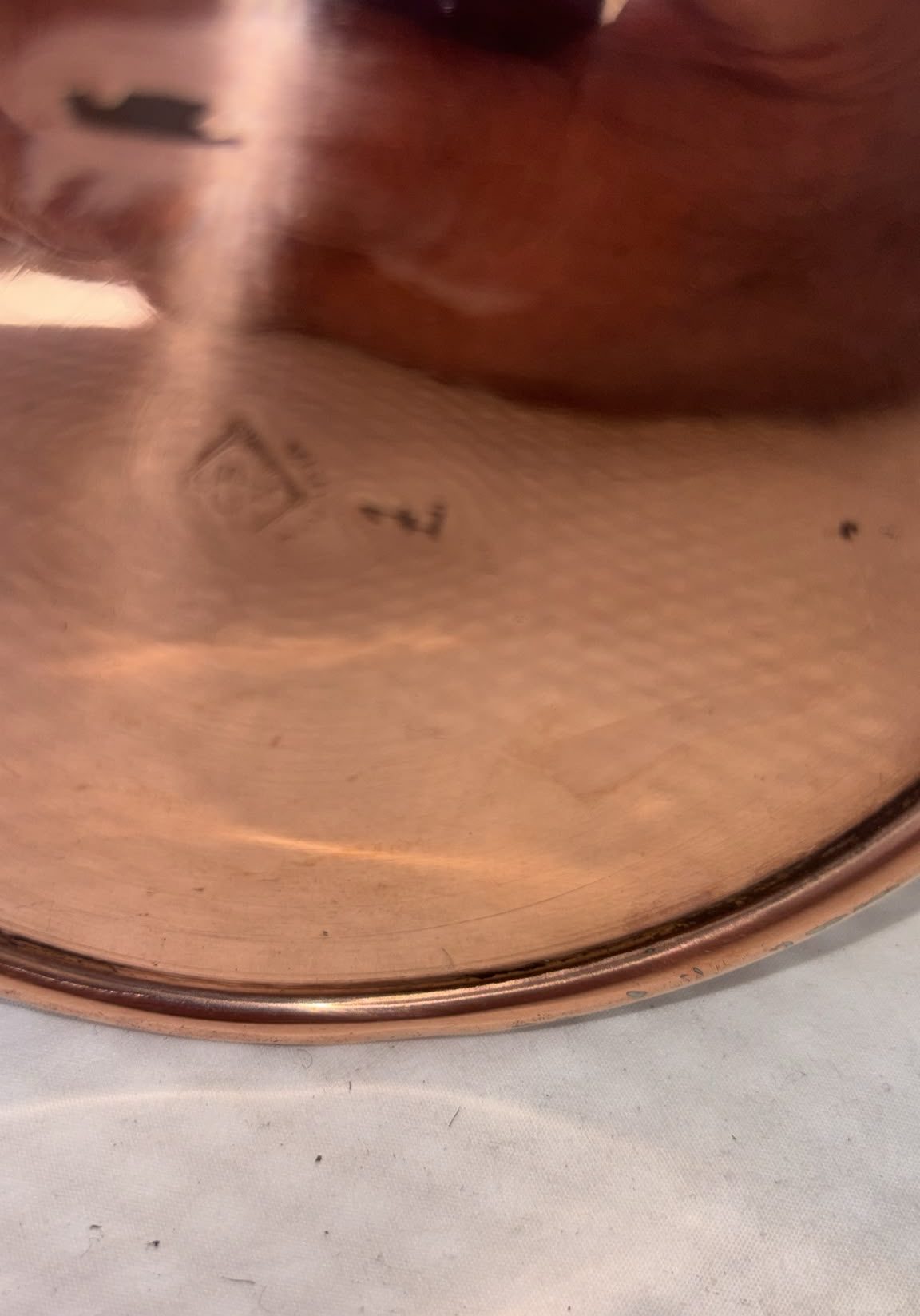 Image of one-litre copper jug from the famous Gebruder Bing manufactury in Germany