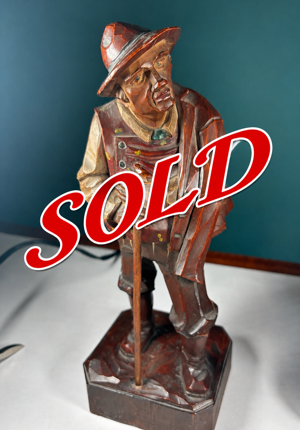 Image of SOLD Black Forest Wood Carving From 20th Century